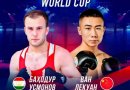 Баҳодур Усмонов дар мусобиқаи IBA Kunlun Fight World Cup