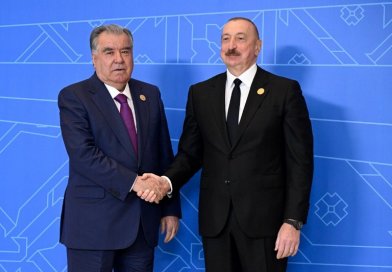 Президенти Ҷумҳурии Тоҷикистон Эмомалӣ Раҳмон бо Президенти Ҷумҳурии Озарбойҷон Илҳом Алиев мулоқот намуданд