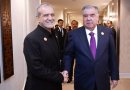 Президенти Ҷумҳурии Тоҷикистон Эмомалӣ Раҳмон бо Президенти Ҷумҳурии Исломии Эрон Масъуди Пизишкиён мулоқот намуданд