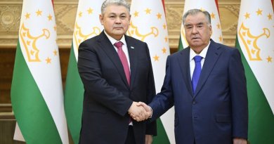 Президенти Ҷумҳурии Тоҷикистон Эмомалӣ Раҳмон Вазири корҳои хориҷии Ҷумҳурии Қазоқистон Ермек Кошербаевро ба ҳузур пазируфтанд