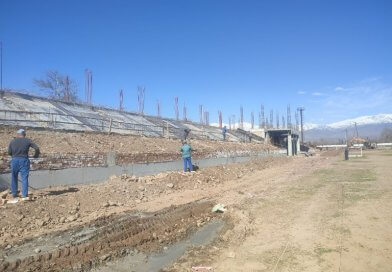 Бунёди варзишгоҳи марказӣ дар ноҳияи Шаҳринав