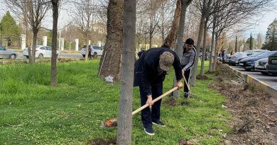Корҳои тозагӣ ва ободонӣ дар Кумитаи телевизион ва радио